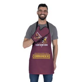 [Personalization Only] Official NFL Commanders Personalized Apron and BBQ Mitt Set