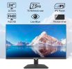 Sansui Monitor 24 inch IPS FHD 1080P 75HZ HDR10 Computer Monitor with HDMI,VGA,DP Ports Frameless/Eye Care/Ergonomic Tilt/Speakers Built-in(ES-24X5A H