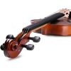 Aileen PREMIUM BEGINNER Series Violin Outfit - 4/4 Full Size Solid Wood Ebony Fitted for Kids Students;  Teachers Approved