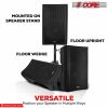 5 Core Karaoke Machine 150W Big Bluetooth PA System Powered DJ Singing Party Speaker w 2 Wireless Microphones Portable Large Professional Outdoor Soun