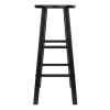 Element Bar Stools; 2-Pc Set; Black