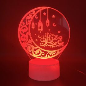 Religious series 3D night light (Option: Red Remote 16 Colors Set)