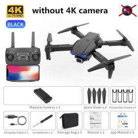 new K3 drone 4K HD dual camera foldable height keeps drone WiFi FPV 1080p real-time transmission RC Quadcopter toy PK sg906 pro (Color: black No camera, Ships From: China)