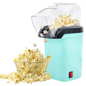 5 Core Popcorn Machine 16 Cup Capacity Hot Air Popper Mini Portable Tabletop Electric Pop Corn Maker Maquina Para Hacer Palomitas De Maiz For Home Mov (Color: Sea Green)