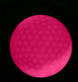 Led Golf Ball Flashing Ball Golf Supplies (Color: Pink)